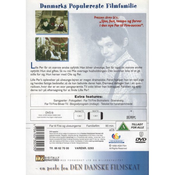 Far til fire og ulveungerne (DVD)