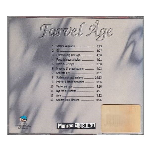 Farvel �ge (CD)
