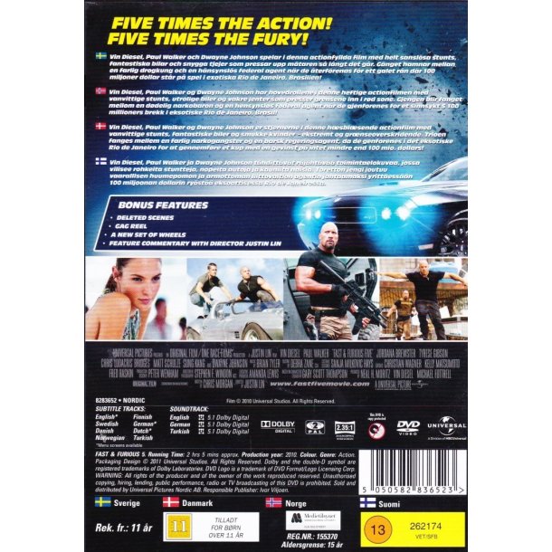 Fast and furious 5 (DVD)