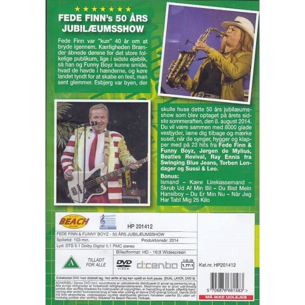Fede Finn's 50 �rs Jubil�umsshow (DVD)