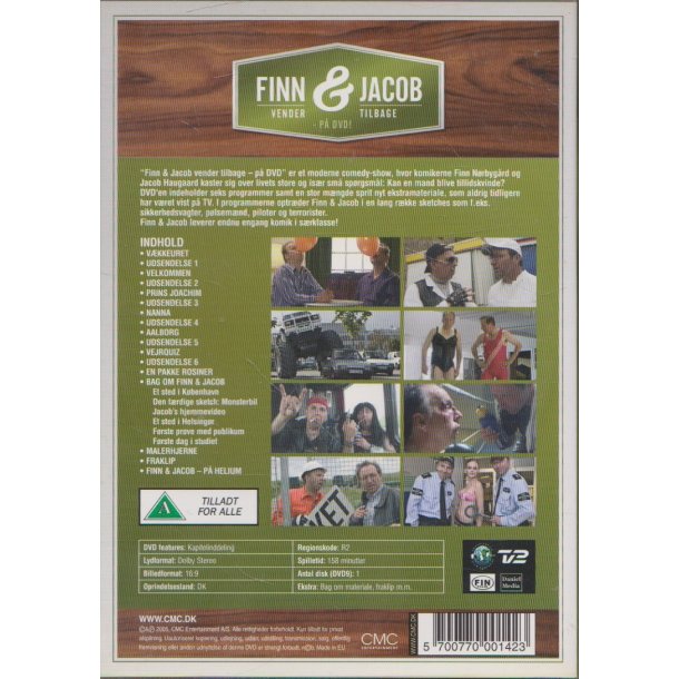 Finn & Jacob - Vender tilbage (DVD)