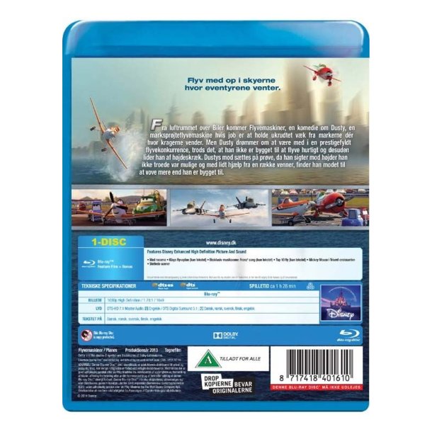 Flyvemaskiner - Disney  (Blu-ray)