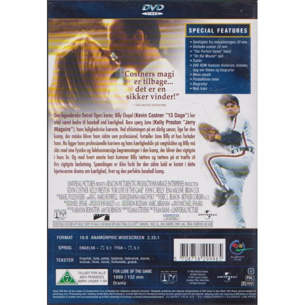 For love of the game (DVD)