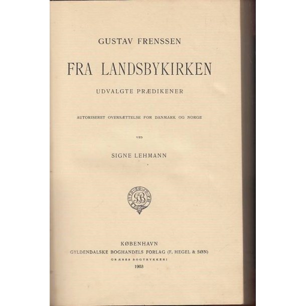 Fra landsbykirken (Bog)