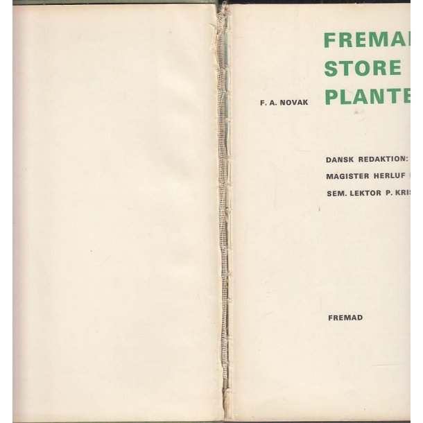 Fremads store plantebog (Bog)