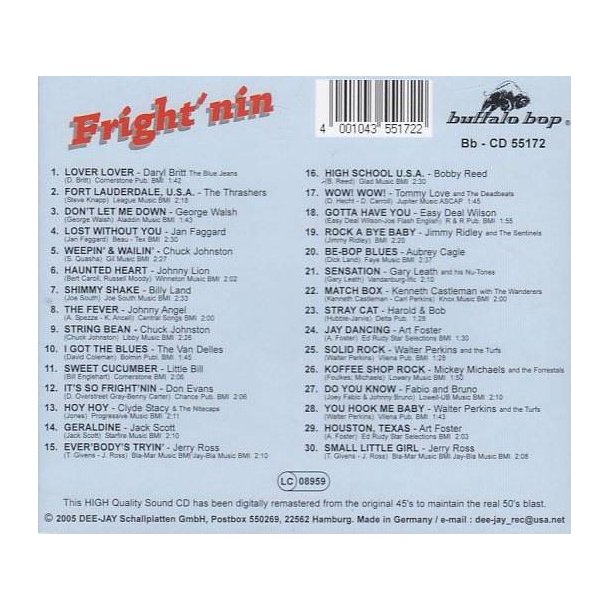 Fright'nin (CD)