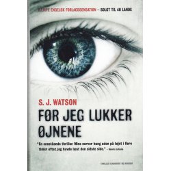 F�r jeg lukker �jnene (Bog)