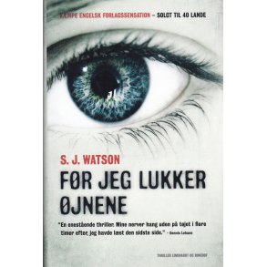 F�r jeg lukker �jnene (Bog)