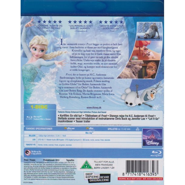 Frost - Disney klassikere nr. 52 (Blu-ray)