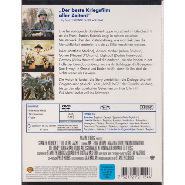 Full metal jacket (DVD)