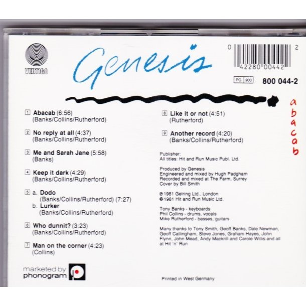 Abacab (CD)