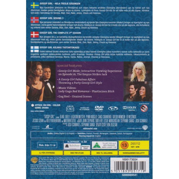 Gossip girl - S�son 3 (DVD)
