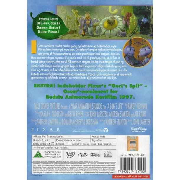 Gr�s-r�dderne - Disney Pixar nr. 2 (DVD)