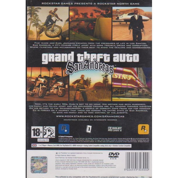 Grand theft auto - San Andreas - GTA (Spil)