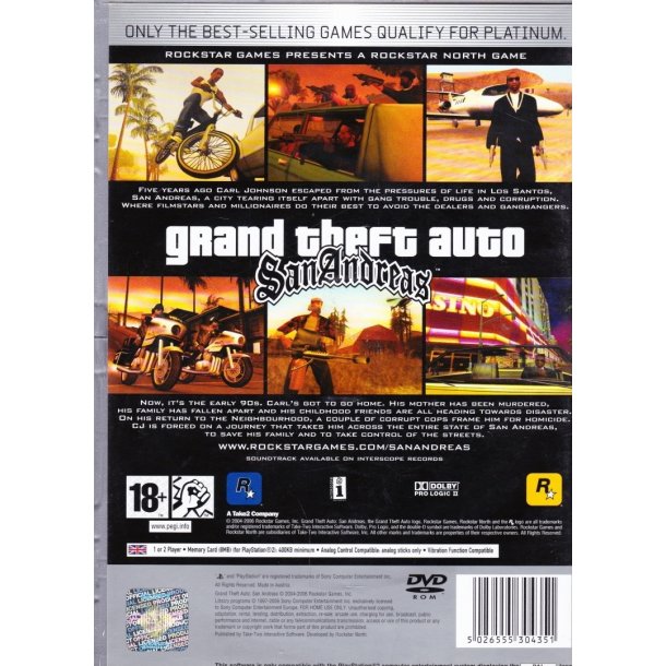 Grand theft auto - San Andreas - GTA (Spil)