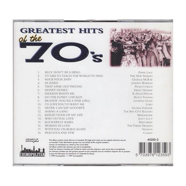 Greatest hits of the 70's (CD)