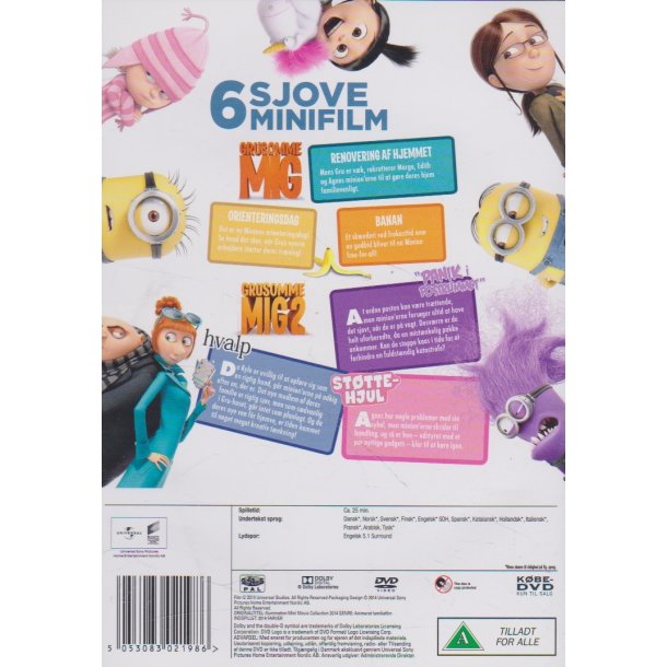 Grusomme mig 1 & 2 + 6 minifilm (DVD)