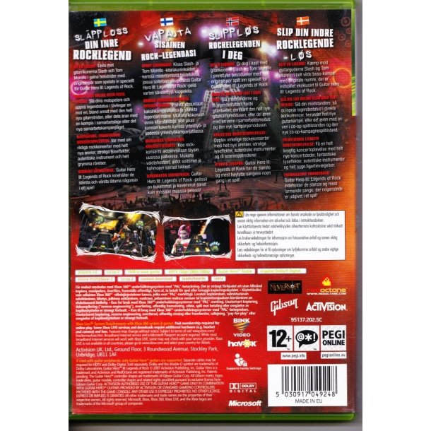 Guitar hero 3 - Legends of rock (Spil)