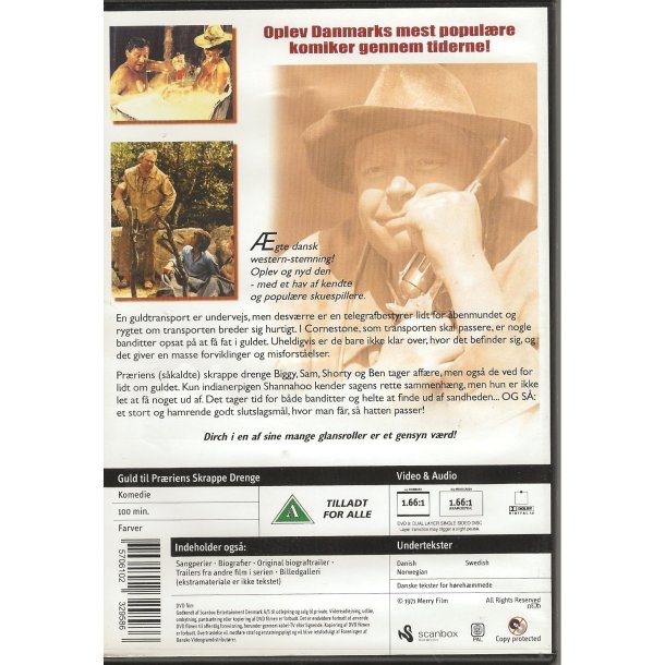 Guld til pr�riens skrappe drenge (DVD) 