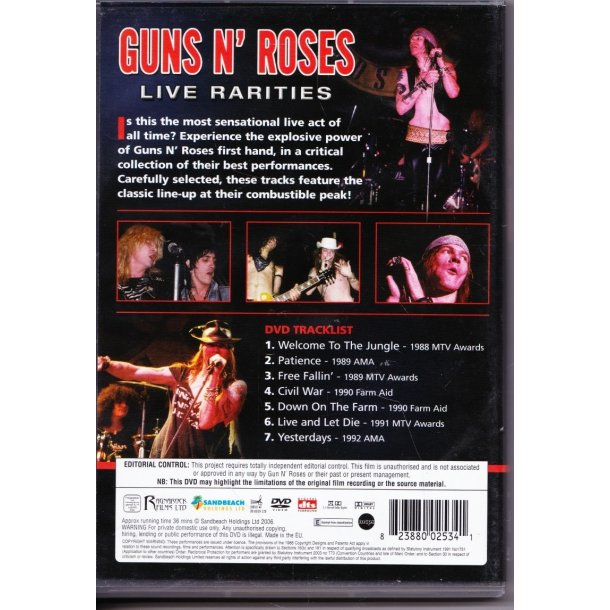 Live Rarities (DVD)