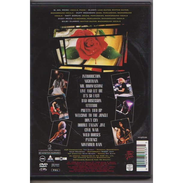 Use your illusion - world ture 1992 in Tokyo (DVD)