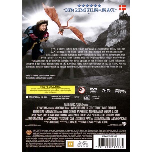 Harry Potter og flammernes pokal (DVD)
