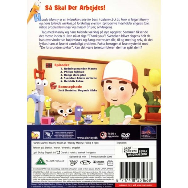 Handy Manny: Vol 3 - Manny fikser alt (DVD)