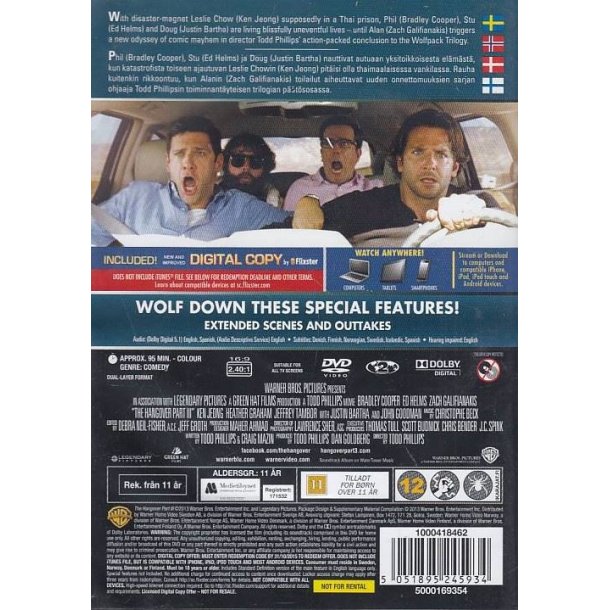 The Hangover part 3 (DVD)