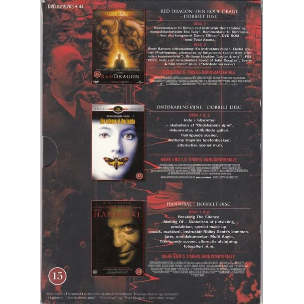 The Hannibal Lecter - Trilogy (DVD)