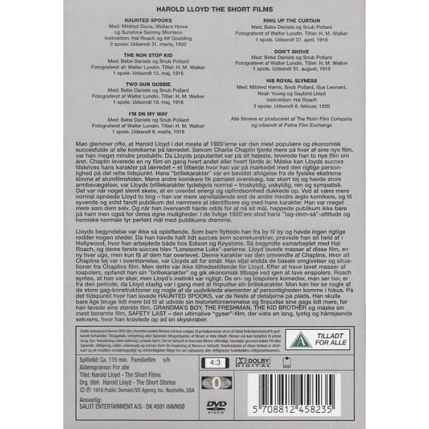 Harold Lloyd  - The Short films (DVD)