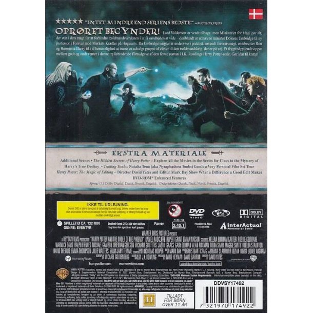 Harry Potter og F�nixordenen (DVD)