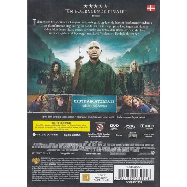 Harry Potter og d�dsregalierne - Del 2 (DVD)