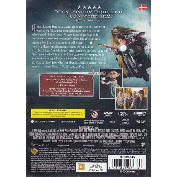 Harry Potter og d�dsregalierne - Del 1 (DVD)