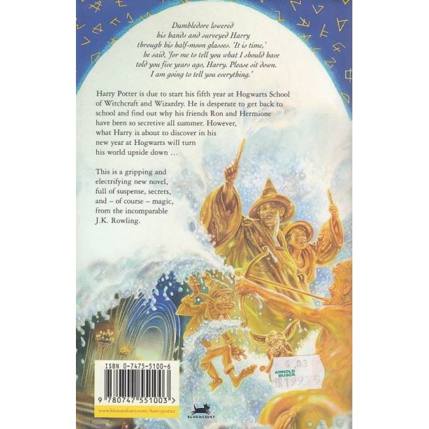 Harry Potter and the Order of the Phoenix (Bog)