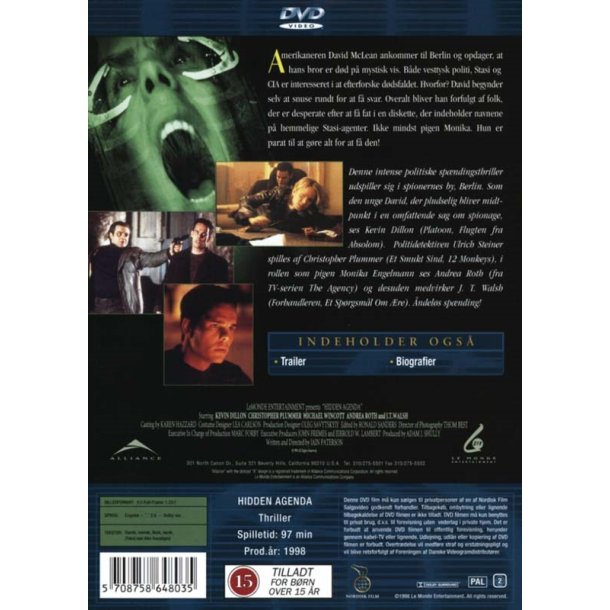 Hidden agenda (DVD)
