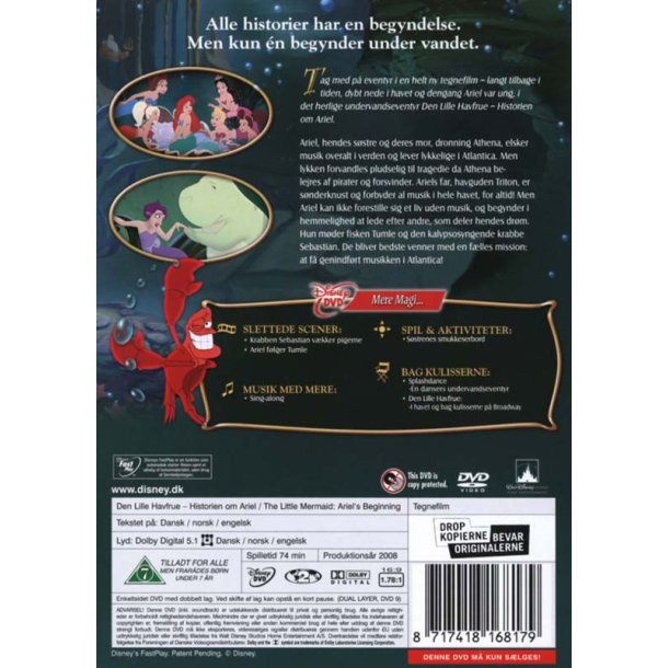 Den Lille havfrue - Historien om Ariel (DVD)