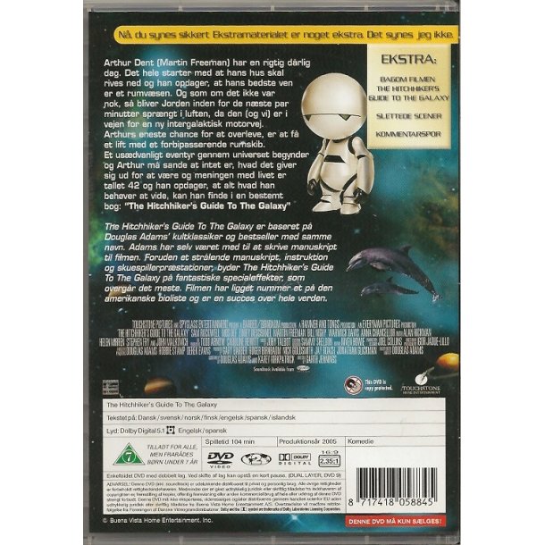 The Hitchhikers guide to the galaxy (DVD)
