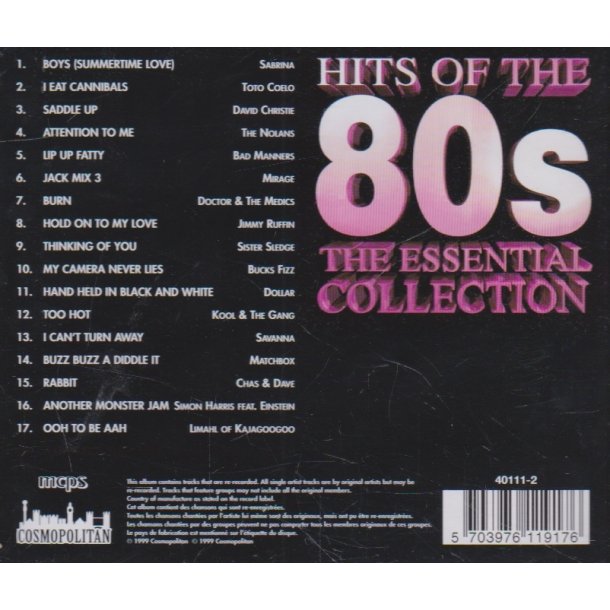 Hits of the 80's - The essential collection (CD)