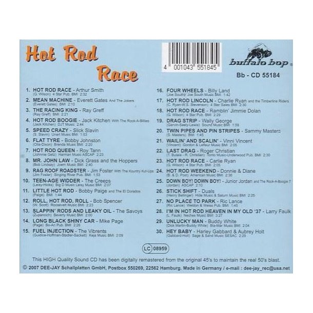 Hot Rod Race (CD)