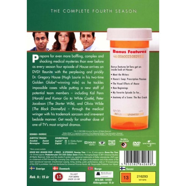 House M.D - S�son 4 (DVD)