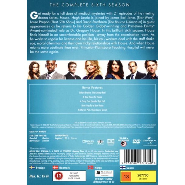 House M.D - S�son 6 (DVD)