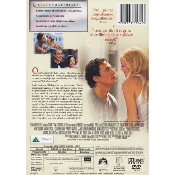 How to lose a guy in 10 days (DVD)