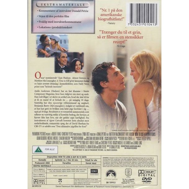 How to lose a guy in 10 days (DVD)