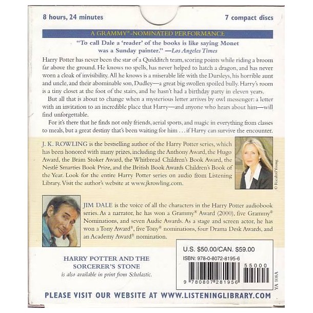 Harry Potter and the Sorcerer's Stone (Lydbog)