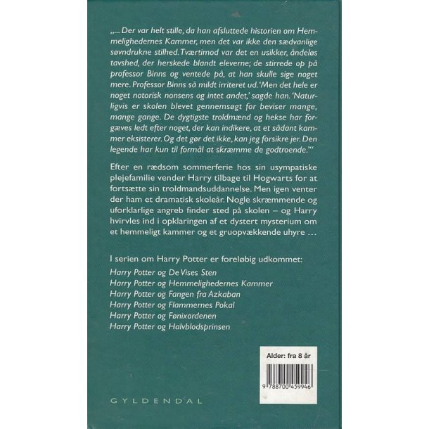 Harry Potter og Hemmelighedernes kammer (Bog)