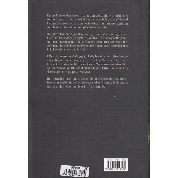 Hvis jeg d�de nu, d�de jeg lykkelig (Bog)