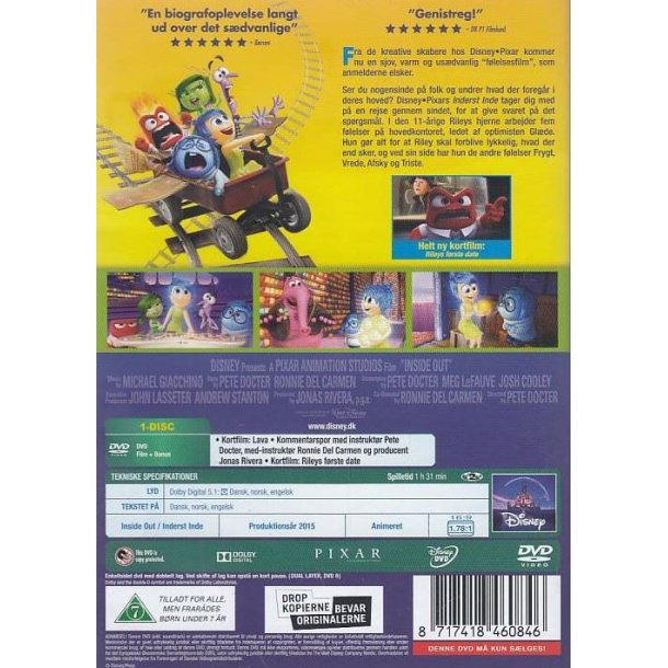 Inderst inde - Disney Pixar nr. 15 (DVD)