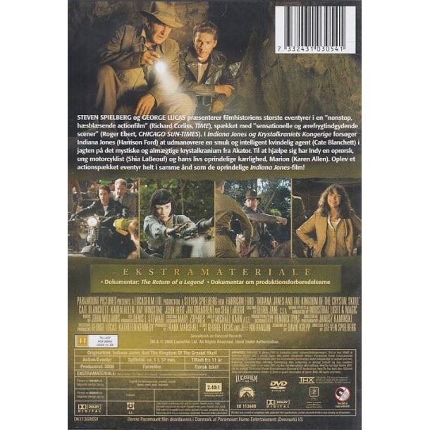 Indiana Jones og krystalkraniets kongerige (DVD)