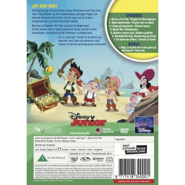Jake og Piraterne p� �nske�en Vol. 2 (DVD)