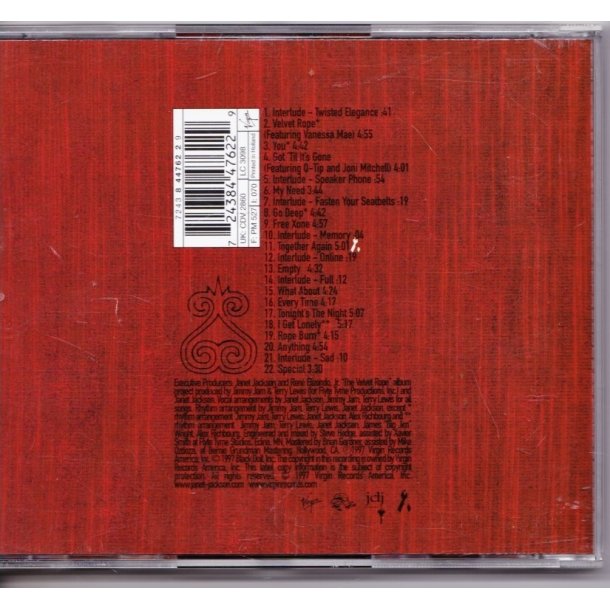 The velvet Rope (CD)